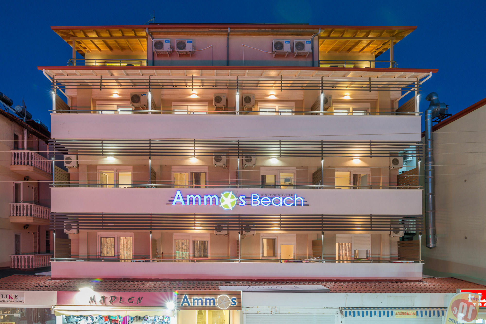 Ammos Beach Seaside Luxury Suites Hotel Olympiakí Aktí エクステリア 写真